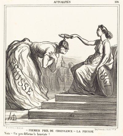 Første pris for vækst - Preussen af Honoré Daumier