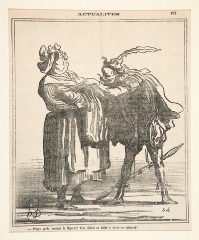 Pas på, Madame la Majorite! af Honoré Daumier