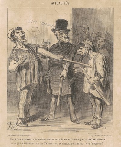 Fordel ... af et ... medlem ... af tiende december ... af Honoré Daumier