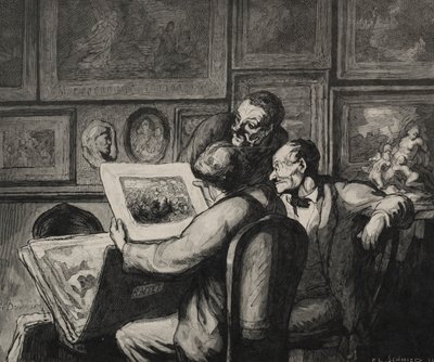 Printentusiaster. af Honoré Daumier
