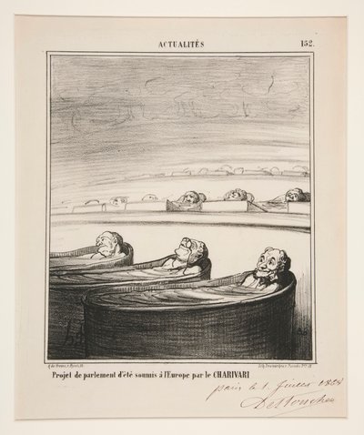 parlamentsprojekt af Honoré Daumier