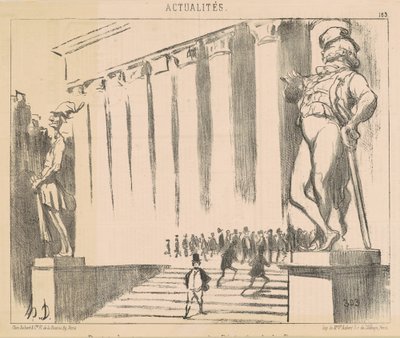 Projekt af vedtægter til at pryde ... Børsen af Honoré Daumier