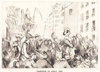 Feded Ox Walk af Honoré Daumier