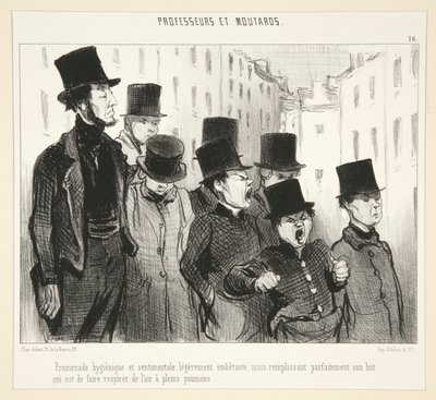 Promenade hygi af Honoré Daumier
