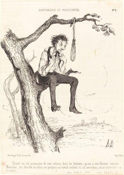 Når du ejer hundrede aktier... af Honoré Daumier
