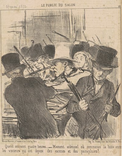 Når klokken slår fire af Honoré Daumier