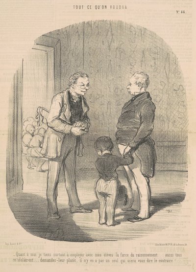 Hvad mig angår, vil jeg bruge ... ræsonnementets kraft af Honoré Daumier