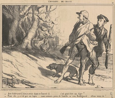 Hvad i alverden kunne der være i det krat? ... af Honoré Daumier