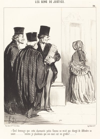 Hvor er det ærgerligt, at denne dejlige... kvinde... af Honoré Daumier