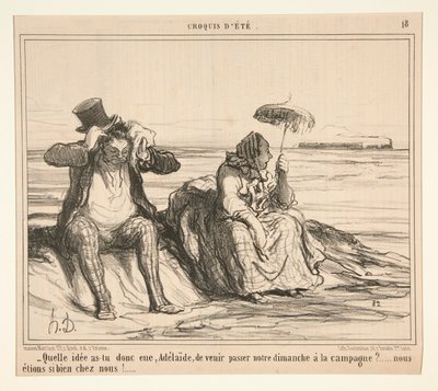 Hvilken idé havde du, Adelaide, om at komme og bestå af Honoré Daumier