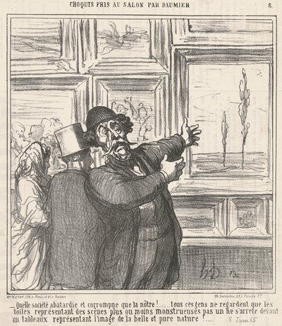 Hvilket bastard og korrupt samfund... af Honoré Daumier