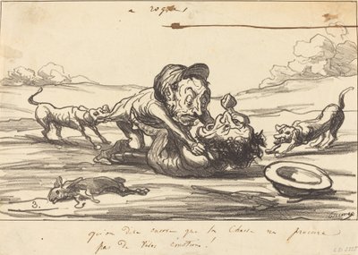 Lad det være sagt, at jagt... af Honoré Daumier