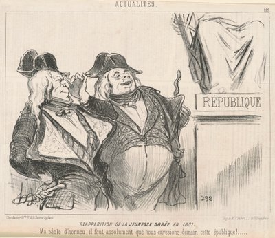 Den Gyldne Ungdoms genkomst i 1851 af Honoré Daumier