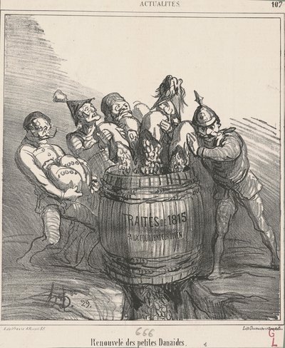 Fornyede små danaider af Honoré Daumier