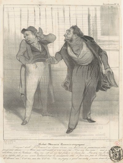 Robert Macaire rejseassistent af Honoré Daumier