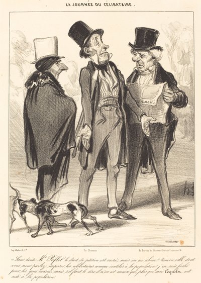 Ingen tvivl om, at Mr. Riflot har ret... af Honoré Daumier