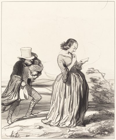 Saperlotte!... at jeg gerne vil... at min kone var færdig... af Honoré Daumier