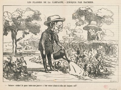 Forbandede salater... af Honoré Daumier