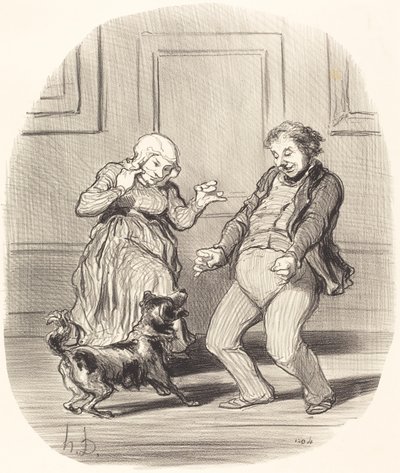 Glæde... ved slutningen af ​​hedebølgen af Honoré Daumier