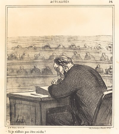 Hvis jeg ikke skulle genvælges! af Honoré Daumier