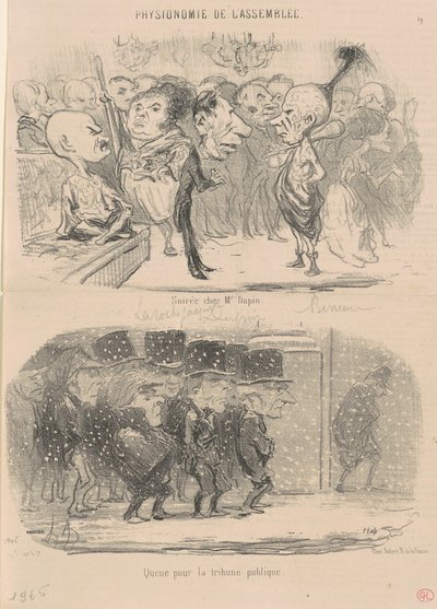 Aften hos Mr. Dupin af Honoré Daumier