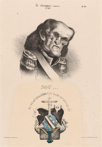 Soult (marskal) af Honoré Daumier