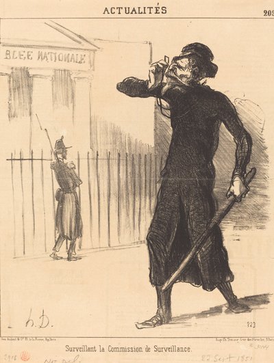 Tilsynsførende for bestyrelsen af Honoré Daumier