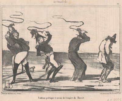 Tabel ... over det russiske imperium af Honoré Daumier