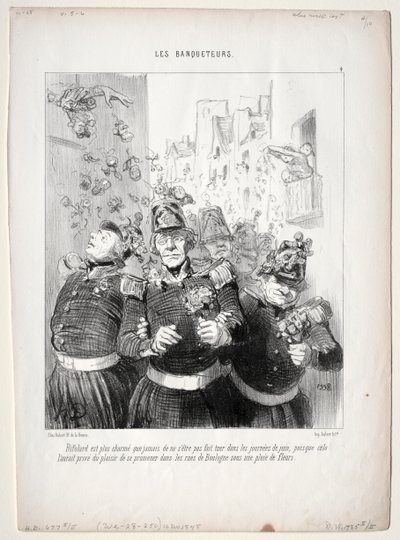 The Banqueters, plade 4: Rifolard er mere charmerende end nogensinde... af Honoré Daumier