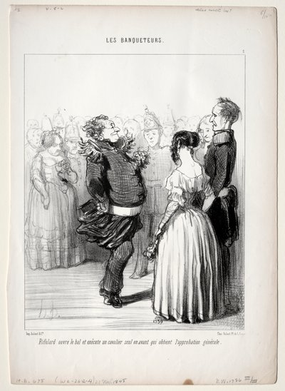 The Banqueters, plade 5: Rifolard åbner bolden af Honoré Daumier