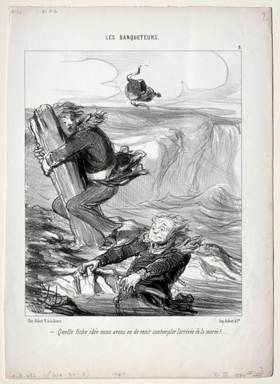 The Banqueters, plade 9: Sikke en ynkelig idé vi har... af Honoré Daumier