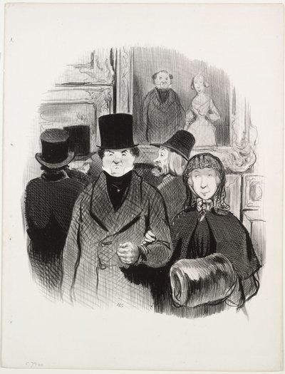 Livets smukke dage, tavle 59: Når ens portræt er på Salonen af Honoré Daumier