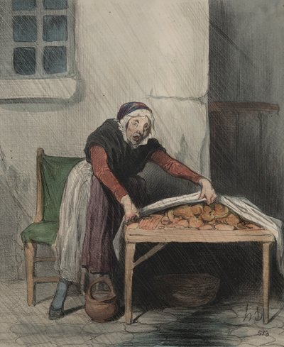 The Chapter of Interpretations, plade 8: Hver forbrænding frygter koldt vand af Honoré Daumier