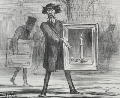 Udstillingen 1859 (plade 1): De har nægtet dette, Ignoramuserne! af Honoré Daumier
