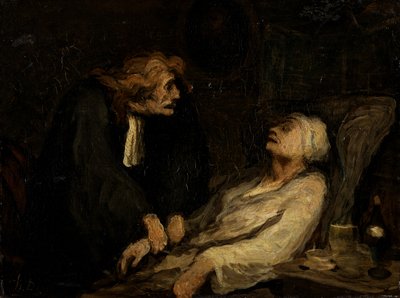 Hypokonderen (den imaginære invalid) af Honoré Daumier