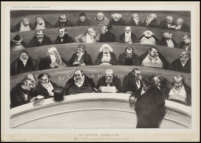 Den lovgivende mave, 1834 af Honoré Daumier