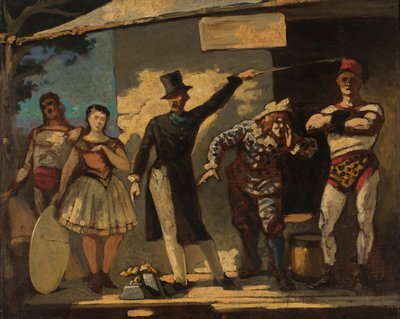 Saltimbanques, mellem 1860 og 1865. af Honoré Daumier