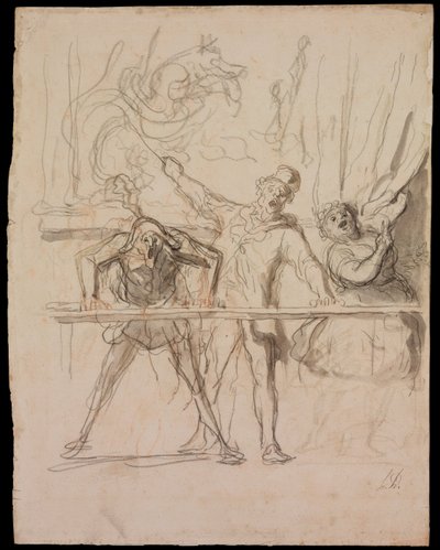 Sideshowet af Honoré Daumier