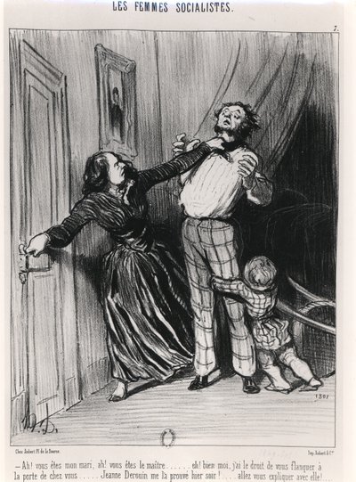 De socialistiske kvinder, 1849 af Honoré Daumier
