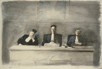 De tre dommere, 1858-60 af Honoré Daumier