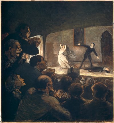 Dramaet, ca 1860 (olie på lærred) af Honoré Daumier