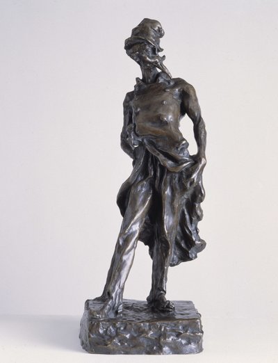 Ratapoil, en politisk tegner, der repræsenterer Republikkens graver. Bronzeskulptur med sand af Honore Daumier (1808-1879) af Honoré Daumier