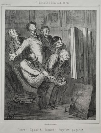 Gennem studierne, 1862. af Honoré Daumier