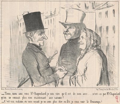 Her, min ven, her er hr. Chapoulard... af Honoré Daumier