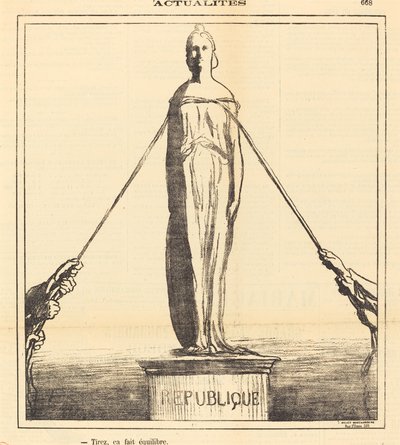 Skyd, det balancerer af Honoré Daumier