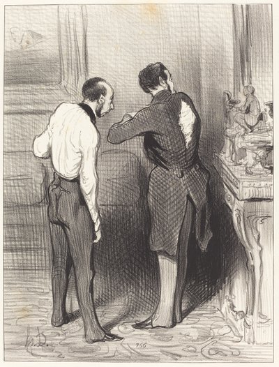 Din kjole klæder mig, jeg låner den... af Honoré Daumier