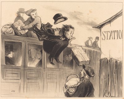 Tredive sekunder af stationen af Honoré Daumier