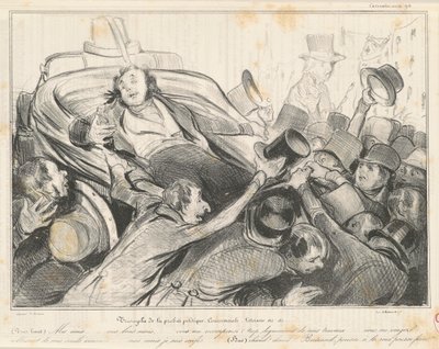Triumf for handelspolitisk redelighed af Honoré Daumier