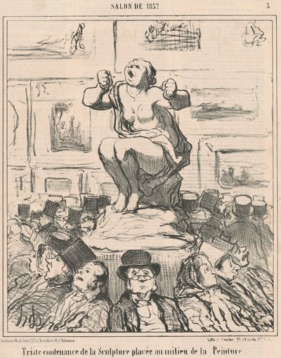 Skulpturens triste udseende... af Honoré Daumier