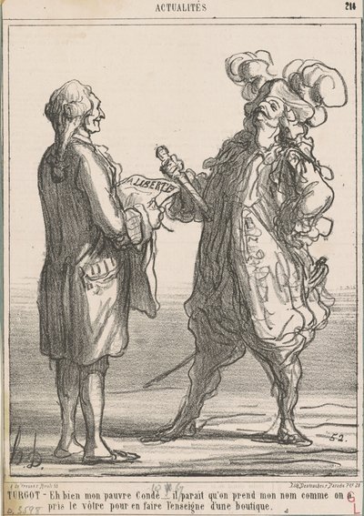 Turgot -- Nå, min stakkels kondé... af Honoré Daumier